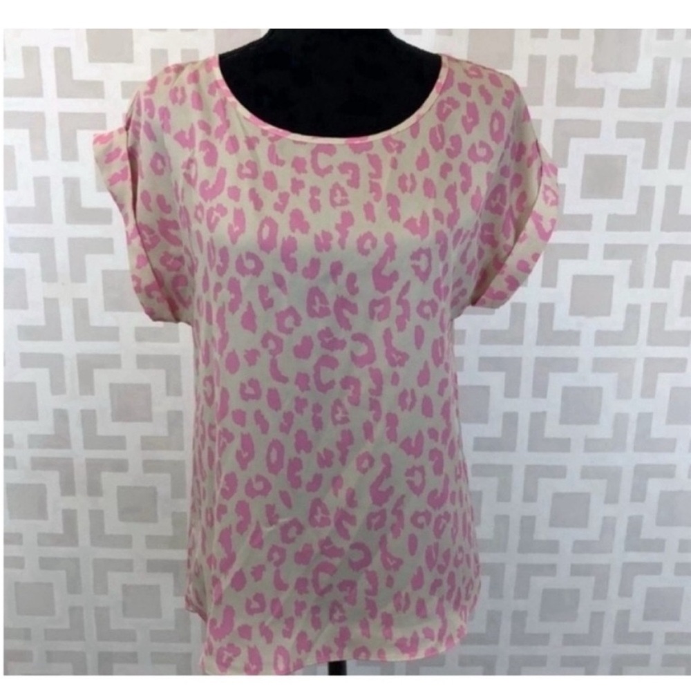 Apt. 9 Pink and Gray  Blouse